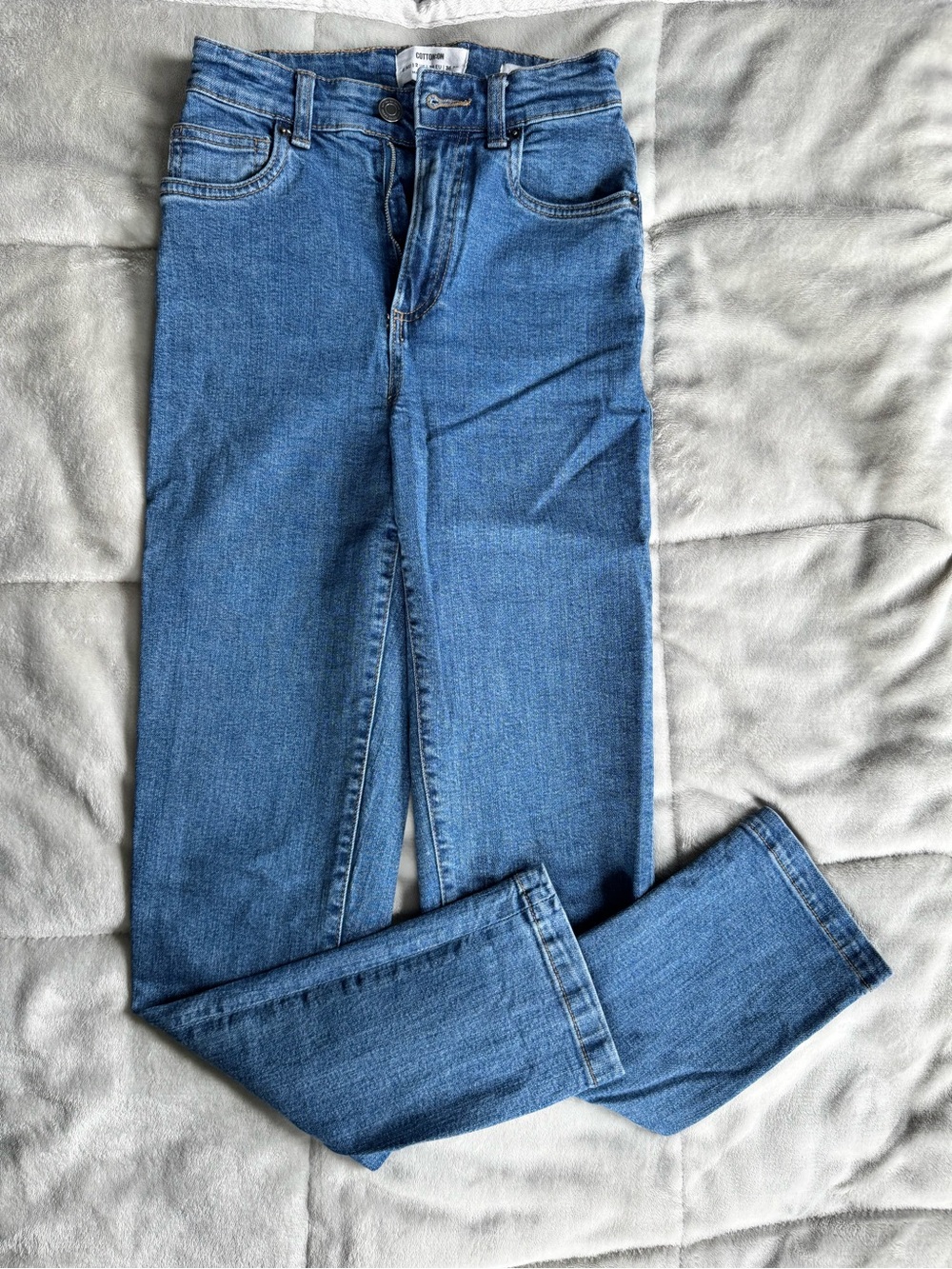 Cotton On Women's Straight Leg Blue Denim Jeans - Picture 3 of 6